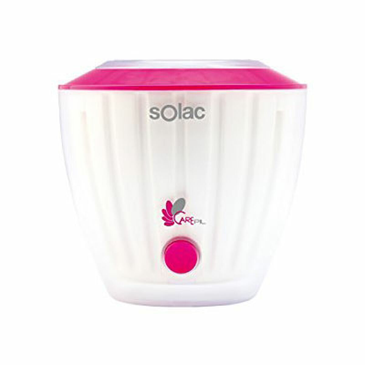 Chauffe-cire Solac DC7501 en fuchsia, épilateur électrique anti-poussière pour soins esthétiques à domicile.