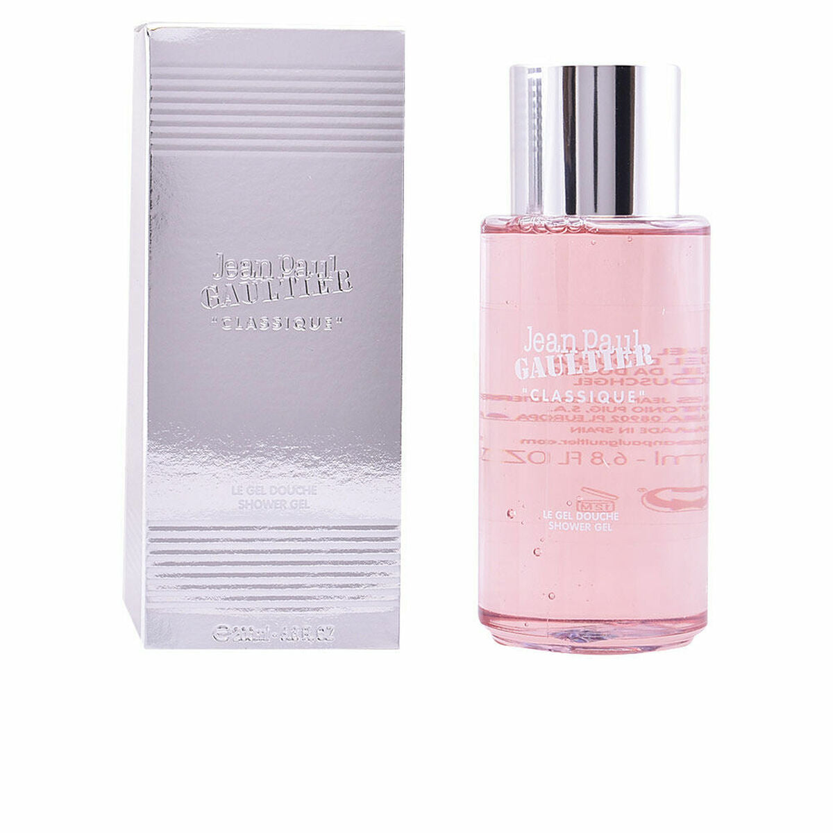 Gel de douche Classique Jean Paul Gaultier 200 ml, soin du corps hydratant et qualité supérieure pour femmes.