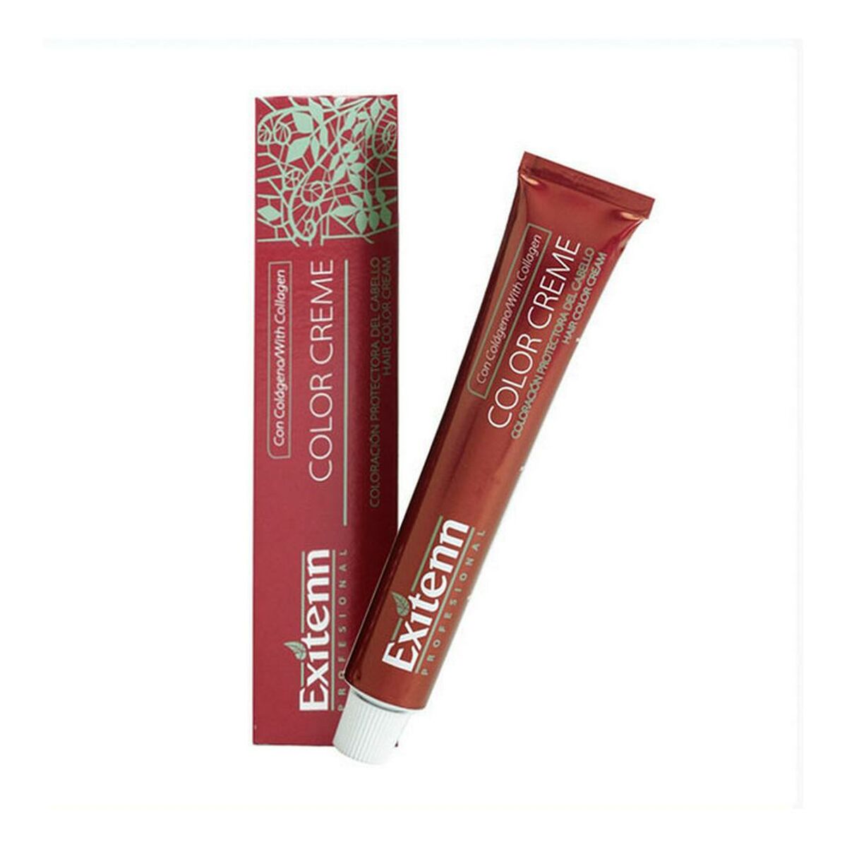 Teinture permanente Color Creme Exitenn Nº 830 Light Sand Blonde tube and box, 60 ml, authentic hair coloring product