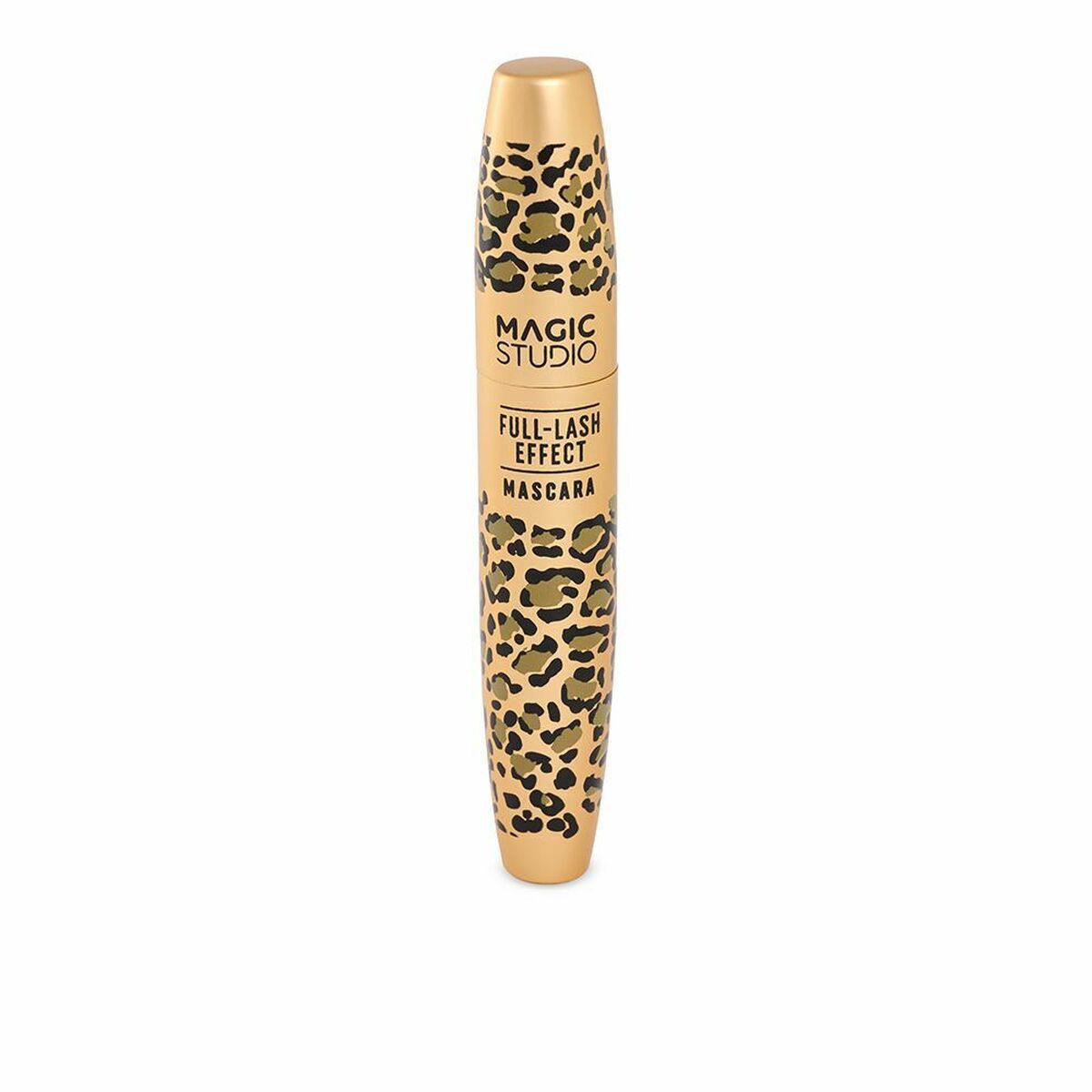 Mascara Magic Studio Full-Lash Effect with leopard print packaging in gold color.