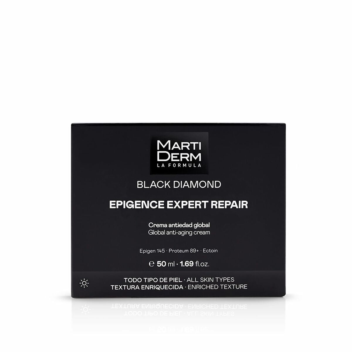 Crème visage Martiderm BLACK DIAMOND 50 ml, dermocosmetics for all skin types, global anti-aging treatment.