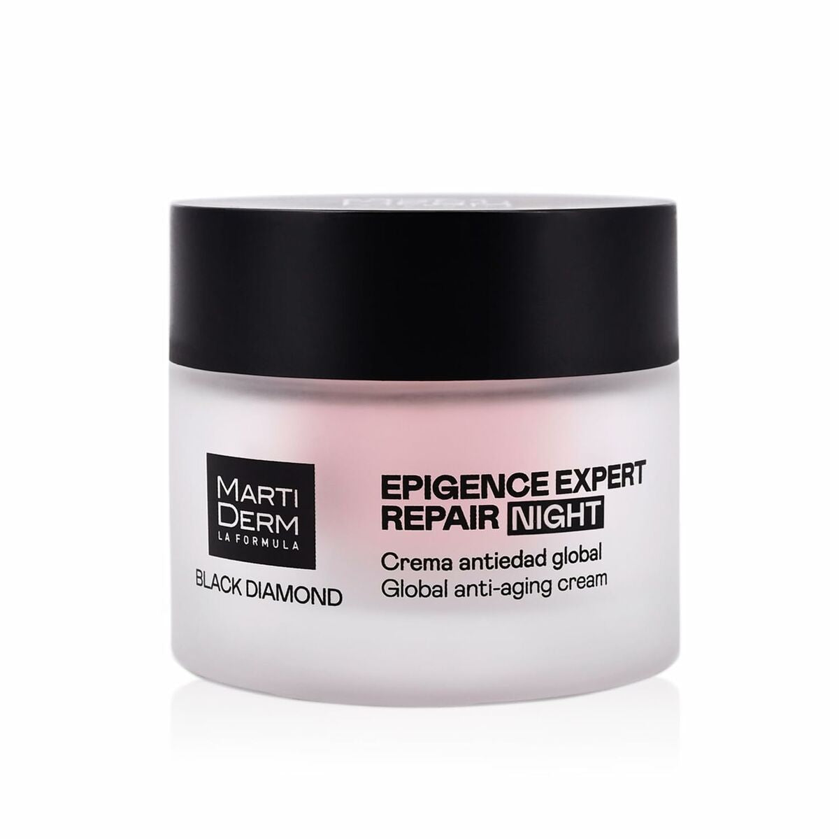 Crème visage Martiderm BLACK DIAMOND 50 ml, une crème anti-âge unisexe pour la nuit, texture légère.