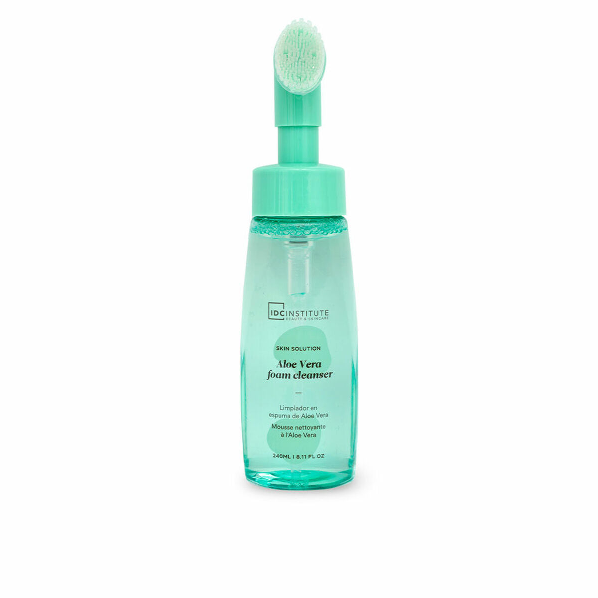 Gel nettoyant moussant IDC Institute Aloe Vera 240 ml pour un nettoyage doux et rafraîchissant.
