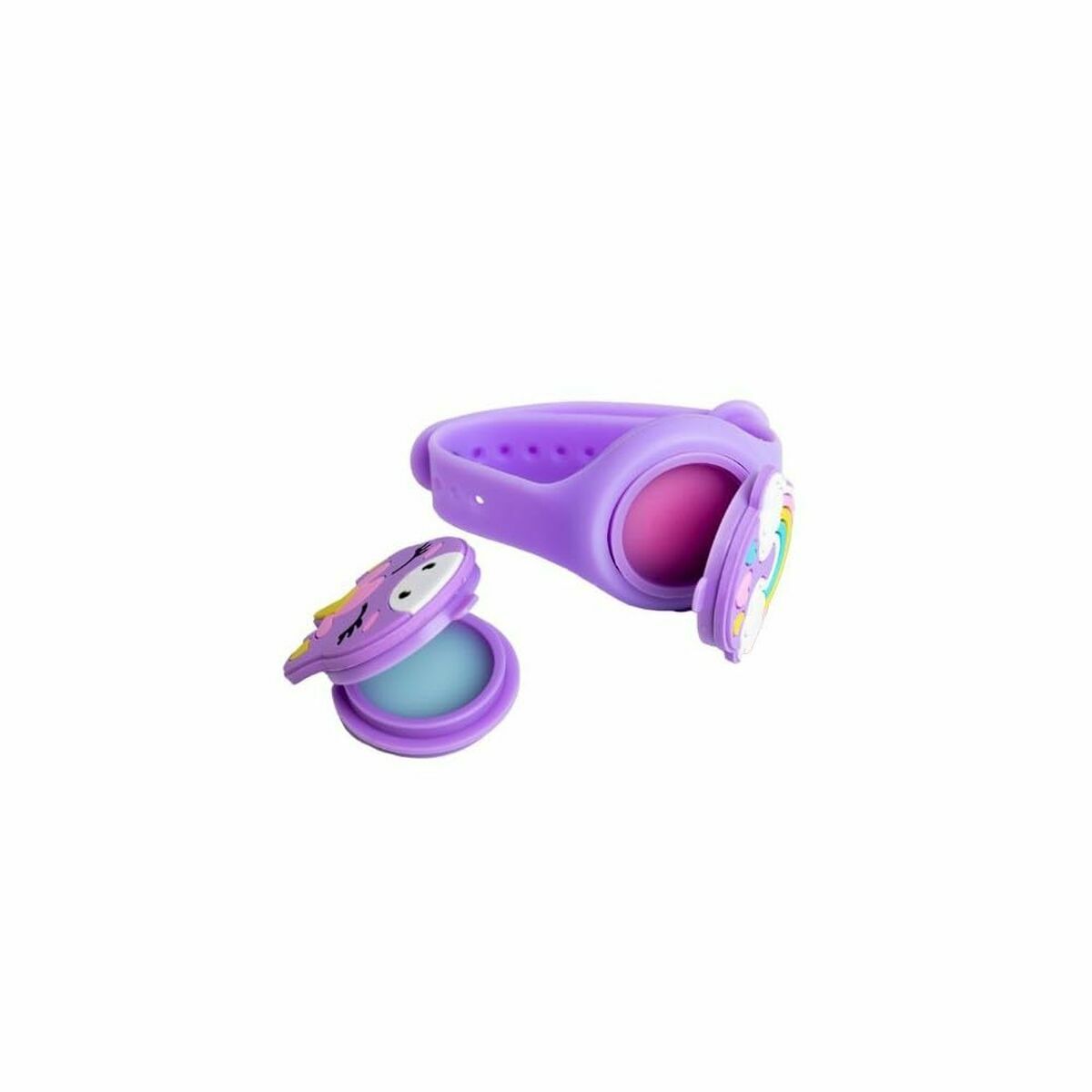 Ensemble de Beauté Martinelia LITTLE UNICORN : bracelet violet avec éléments interactifs colorés pour un look amusant.