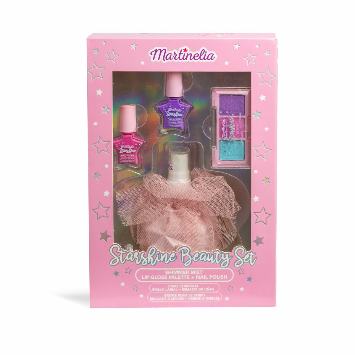 Kit de maquillage pour enfant Martinelia Starshine Beauty Set avec gloss, palette et vernis à ongles.