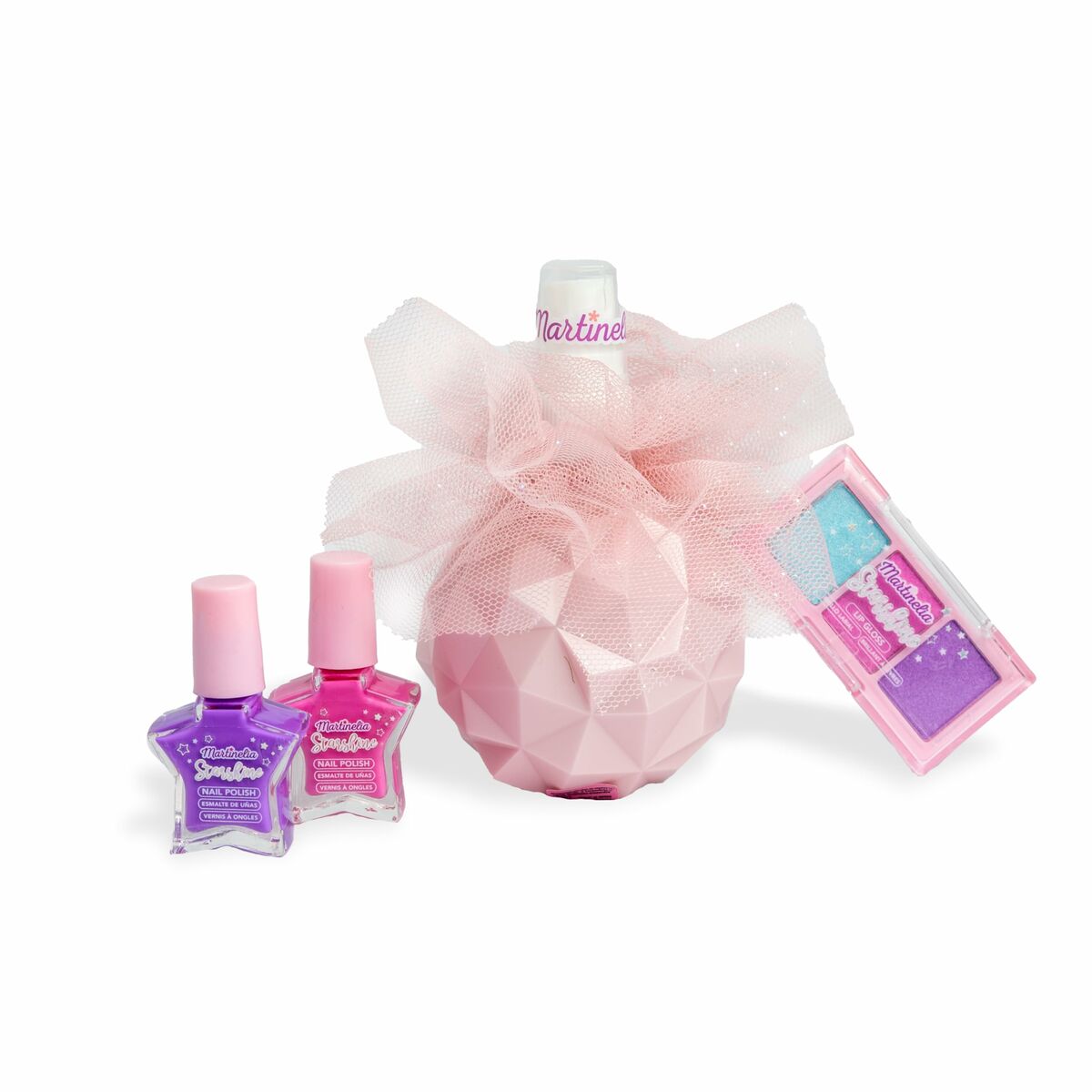 Kit de maquillage pour enfant Martinelia BRUMA BRILLANTE avec vernis et ombres à paupières, idéal pour les petits.