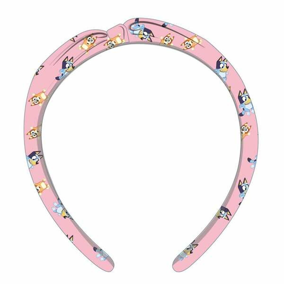 Serre-tête Bluey Rose pour enfants, en polyester, motif coloré, dimensions 2,5 x 15 x 13 cm.