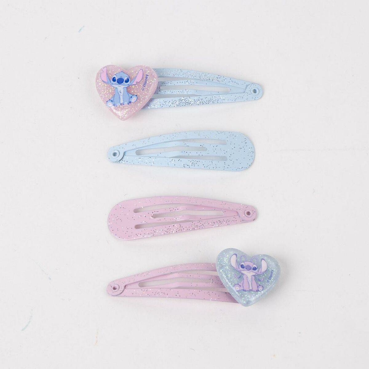 Accessoires pour les Cheveux Stitch 8 pièces, pinces à cheveux colorées avec motifs de Stitch pour enfants.