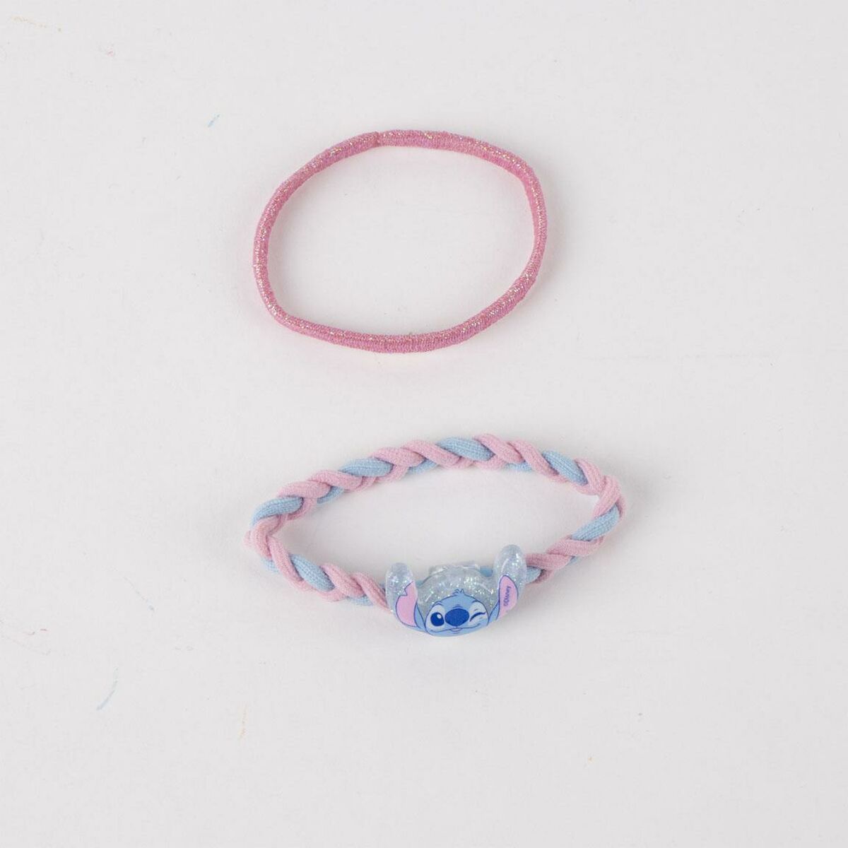 Accessoires pour les Cheveux Stitch : élastiques colorés avec motif Stitch pour enfants, ensemble de 2 pièces.