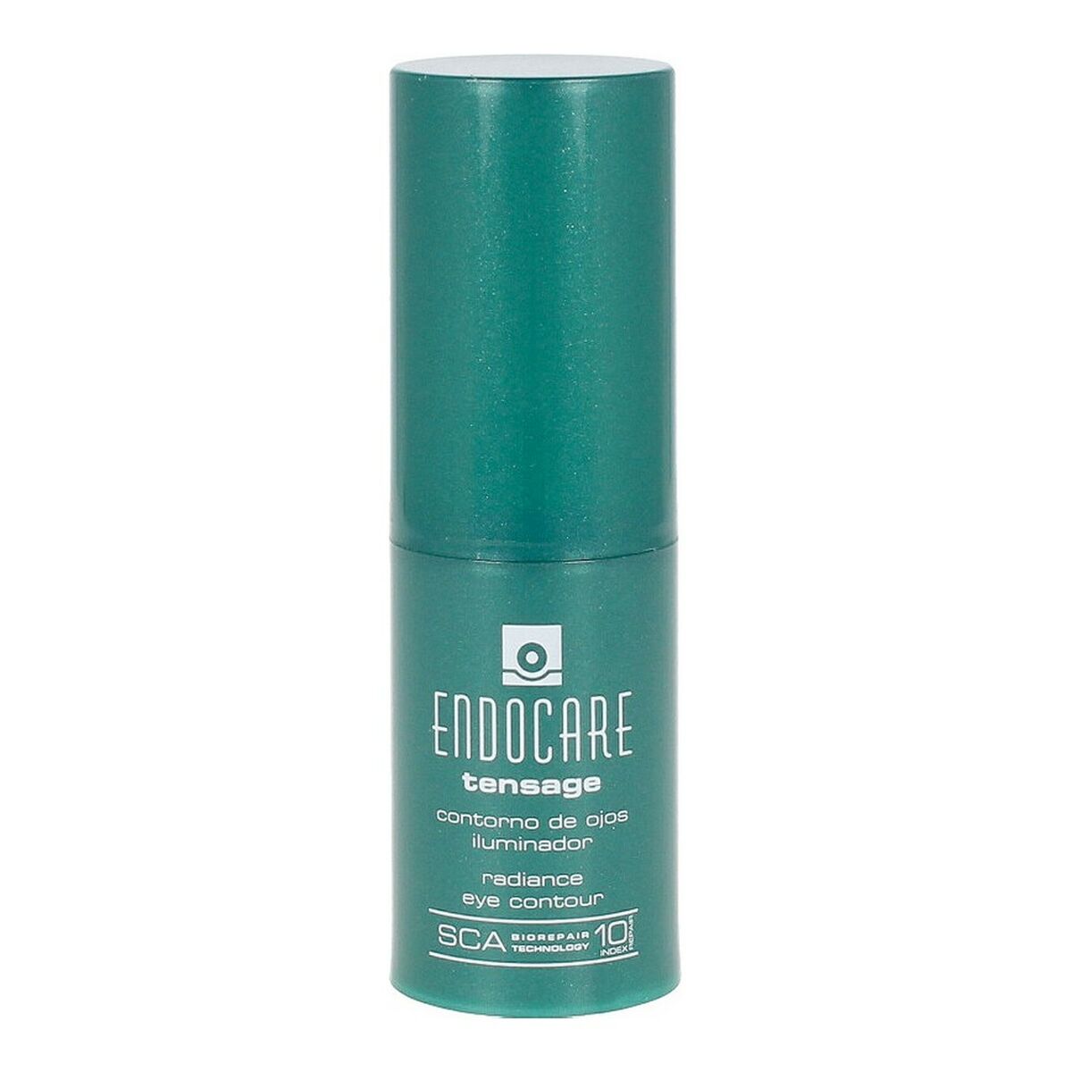 Endocare Tensage eye contour cream in green packaging, designed for illuminating and revitalizing the eye area.