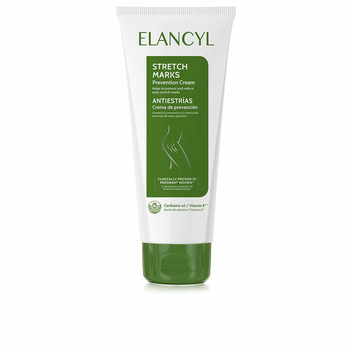 Elancyl Stretch Marks Prevention Cream for women, designed to reduce the appearance of stretch marks.