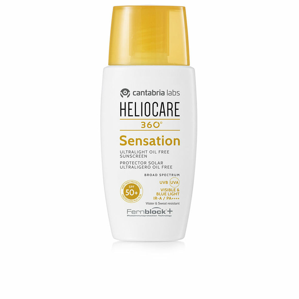 Protecteur Solaire Heliocare 360° Sensation, écran solaire ultraléger SPF 50+, adapté pour tous types de peau.