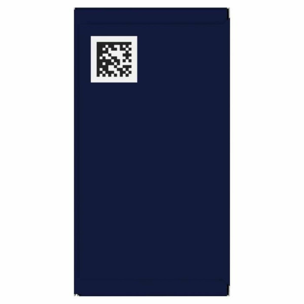 Boîte noire avec un code QR sur le dessus, design moderne et épuré.