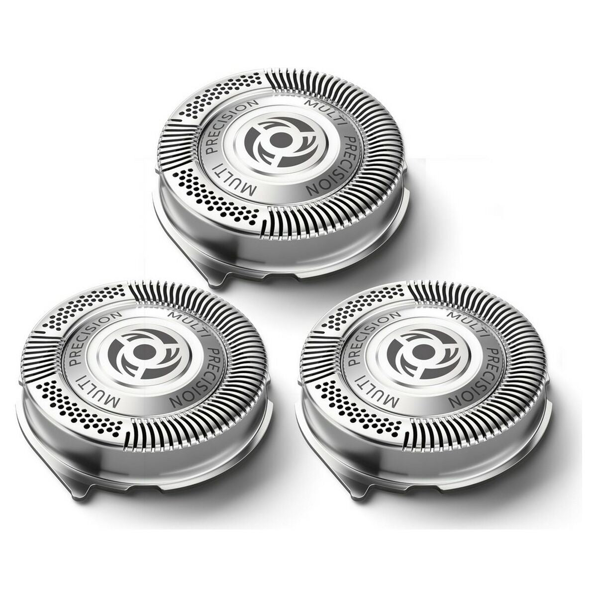 Philips SH50/50 razor replacement heads set, stainless steel, designed for Series 5000 shavers, efficient body care.