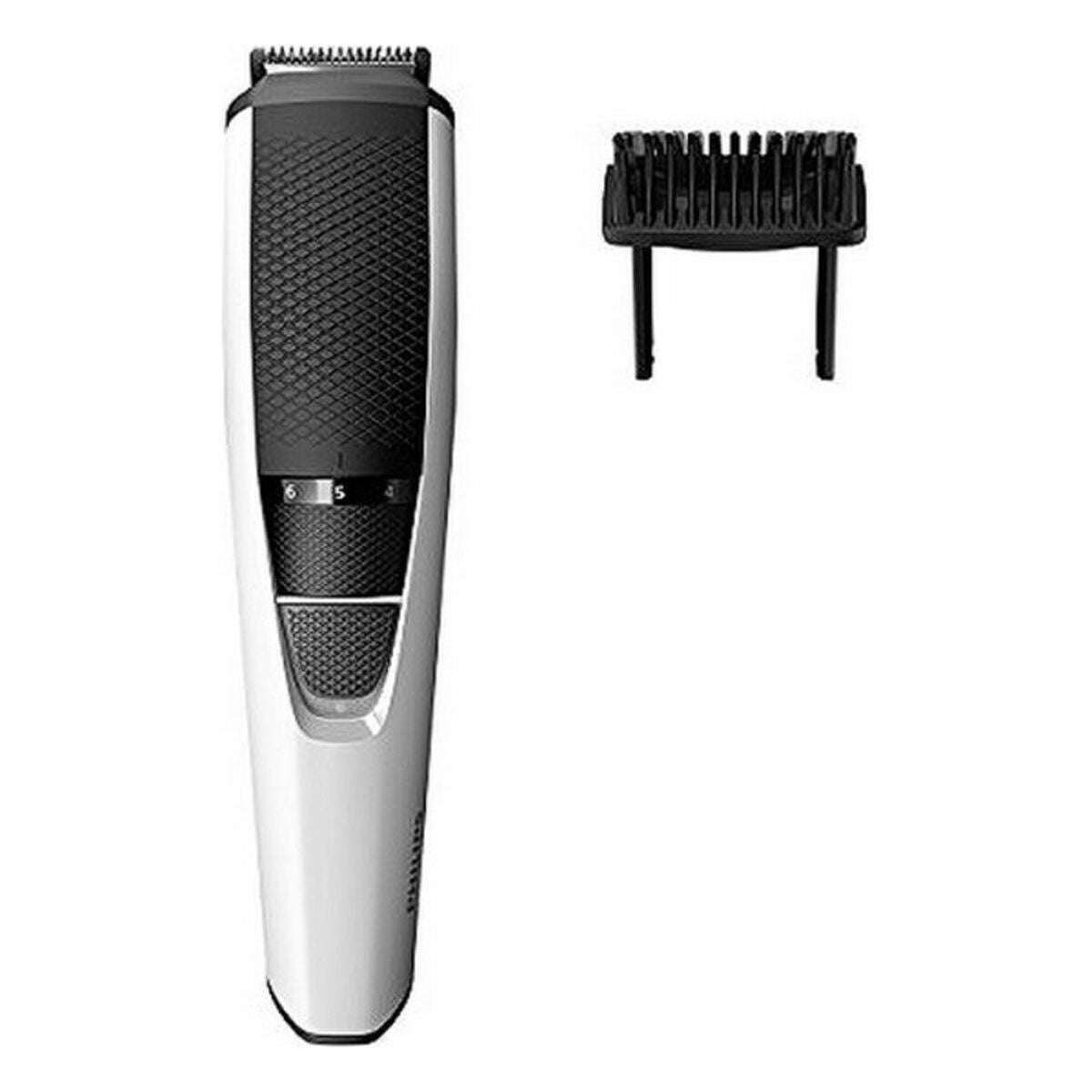 Tondeuse sans fil Philips BT3206/14 avec peigne, idéale pour l'entretien des poils du visage.