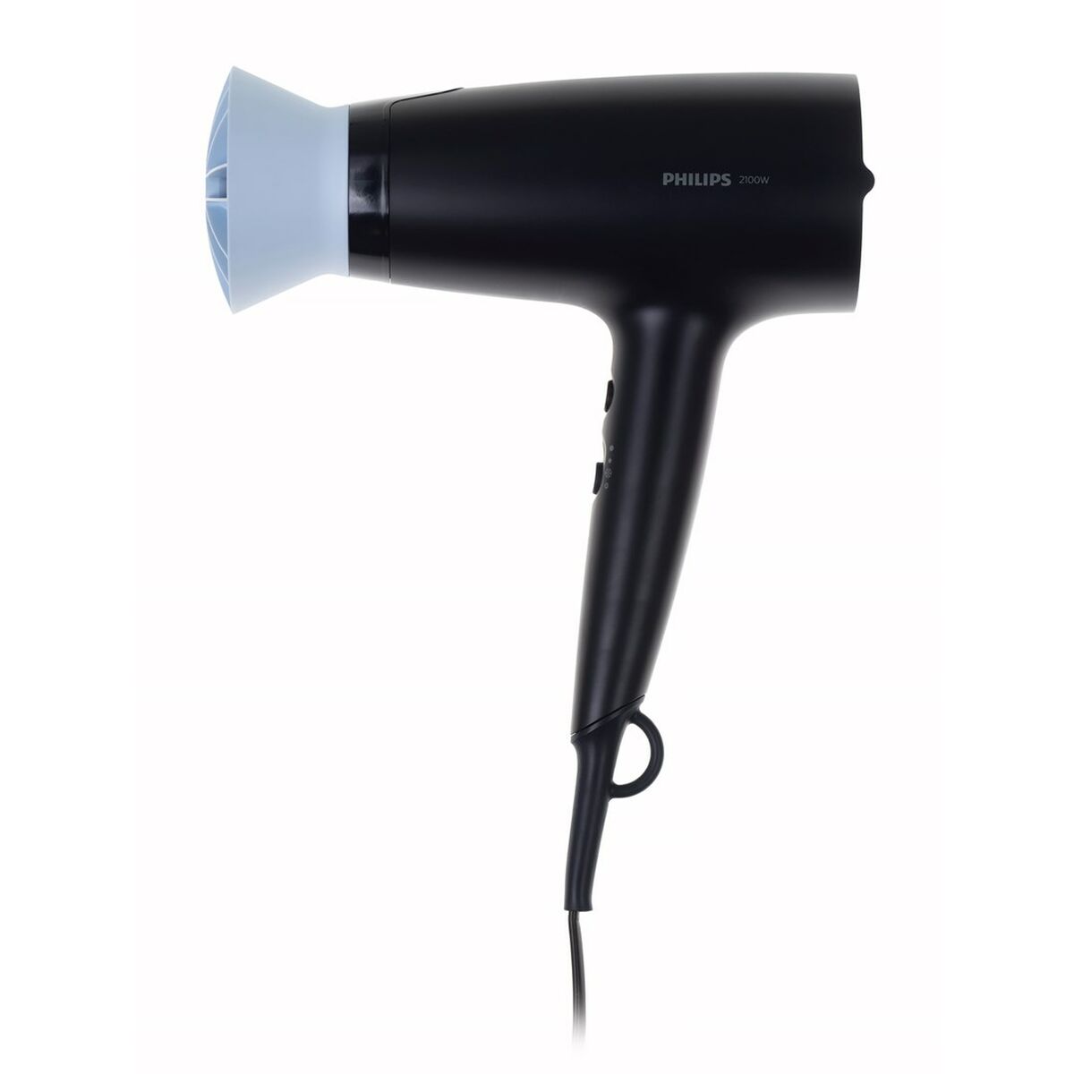 Sèche-cheveux Philips 2100 W bleu marine avec moteur DC et 6 vitesses, design moderne et câble de 1,8 m.