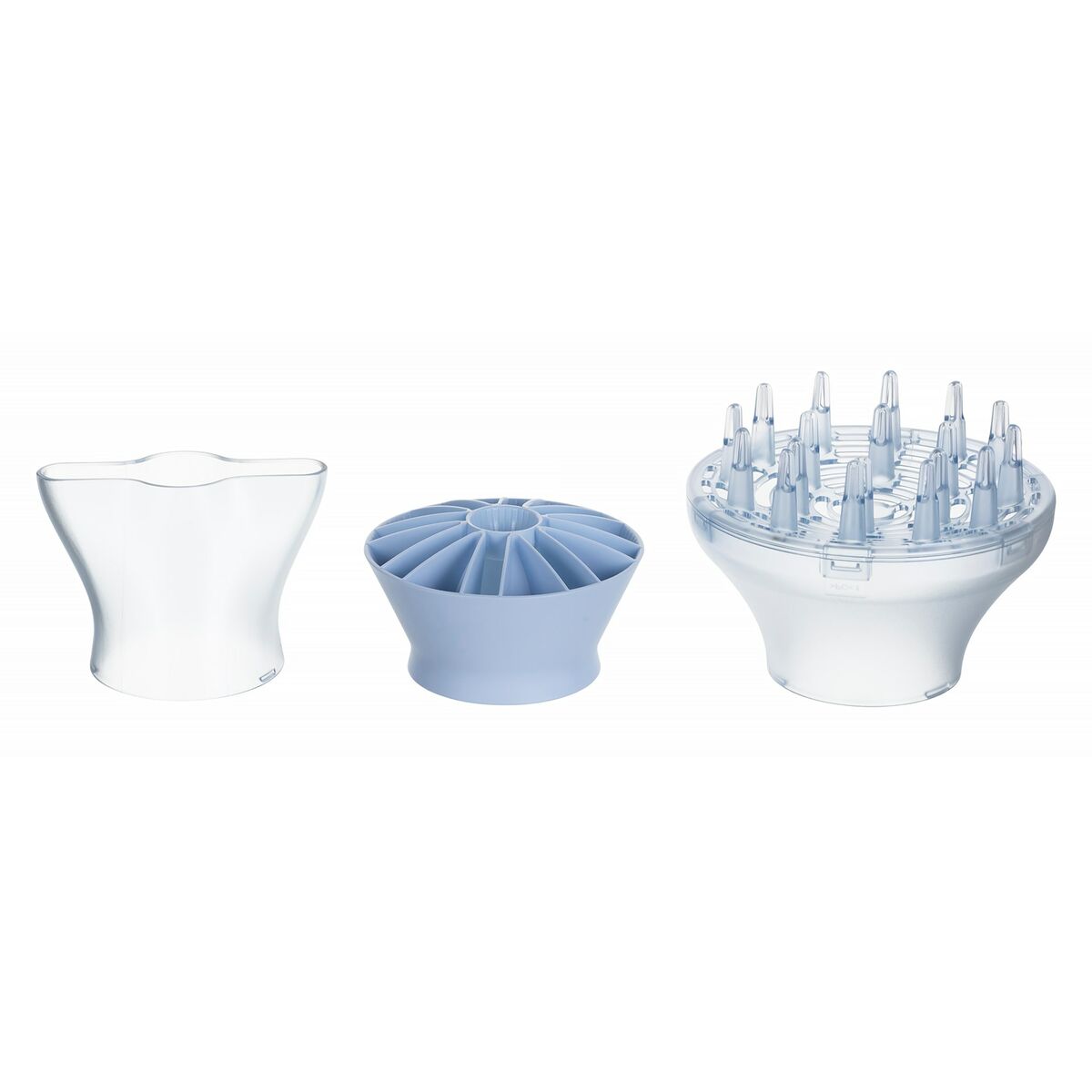 Accessoires pour sèche-cheveux Philips: diffuseur et embouts, parfaits pour le coiffage.