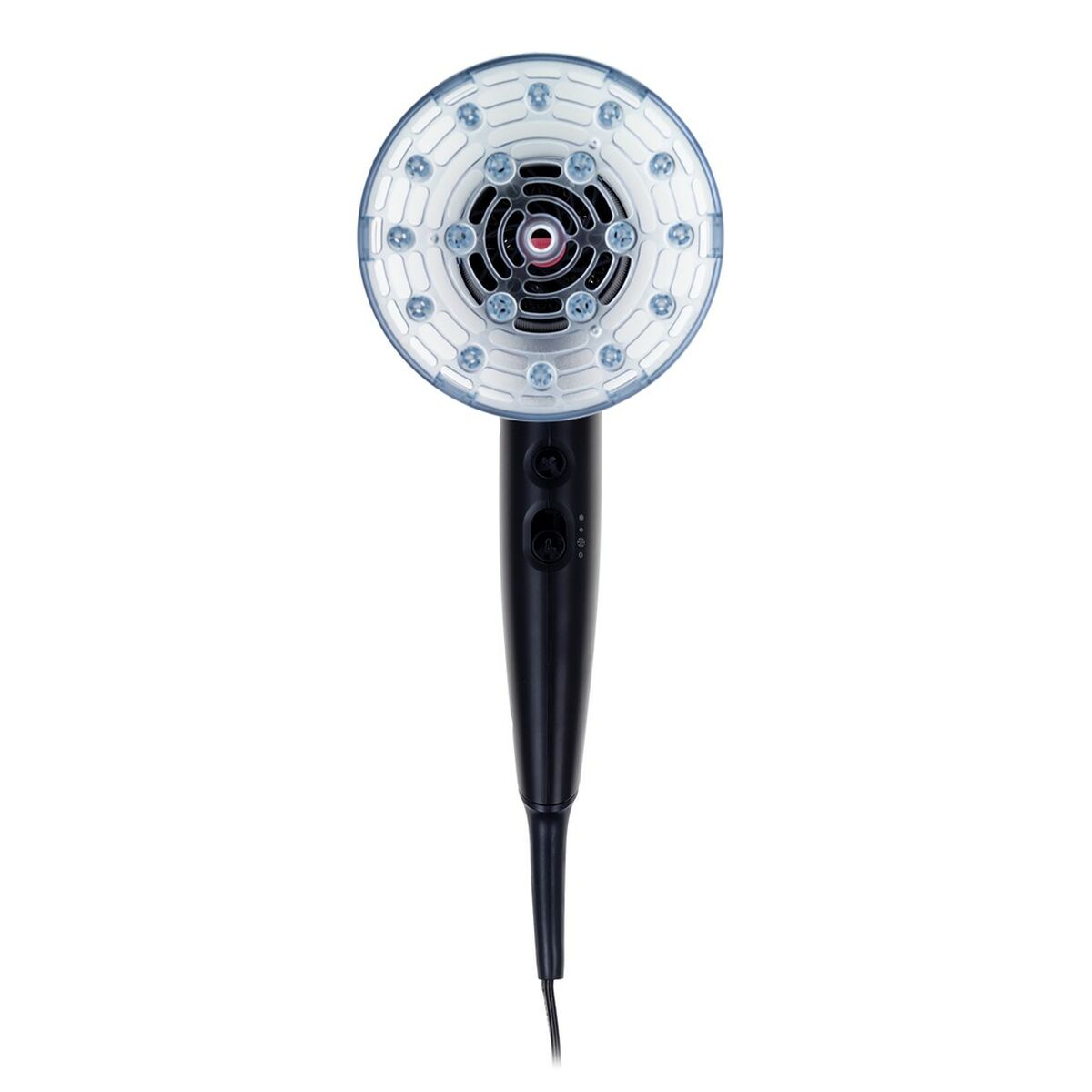 Sèche-cheveux Philips 2100 W Blue marine avec diffuseur et 6 vitesses, design élégant et moderne.