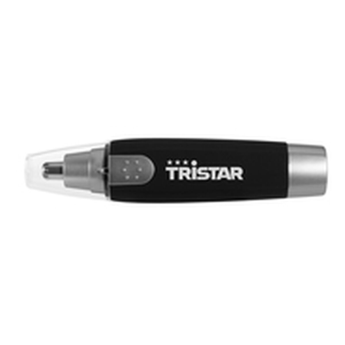 Rasoir Tristar eau avec design noir et argenté, idéal pour la coupe de cheveux et petits détails.