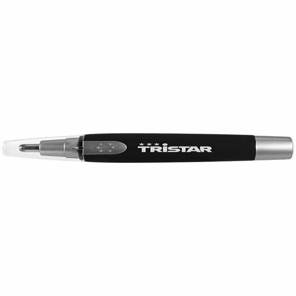 Styling pen with Tristar logo, sleek black and silver design, ideal for precise grooming.