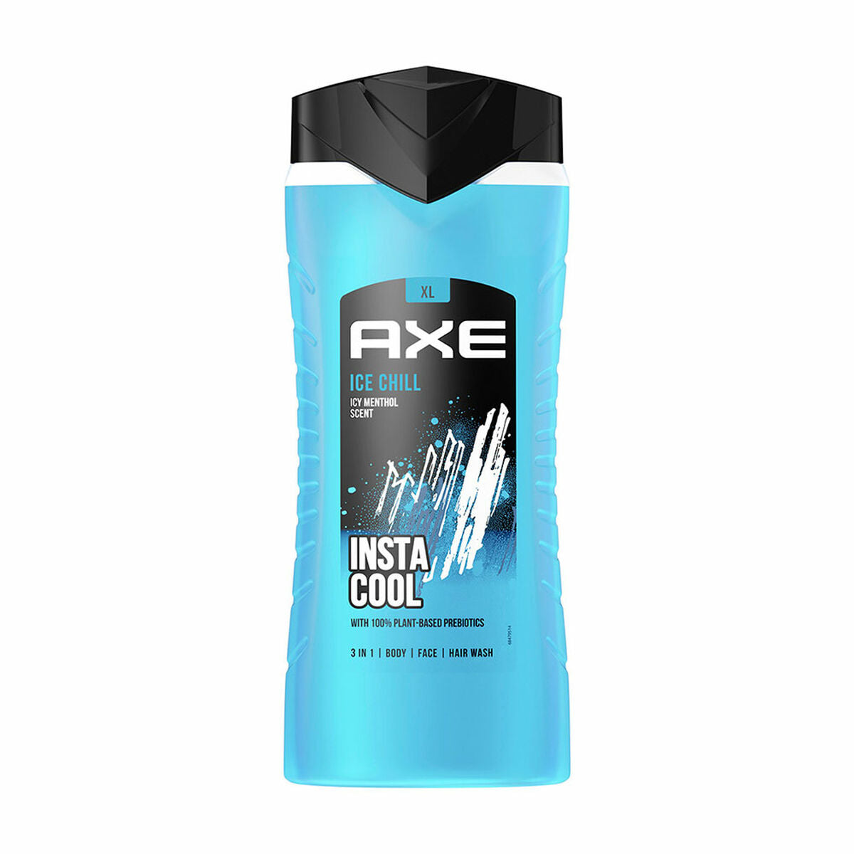 Gel de douche Axe Ice Chill 400 ml avec un parfum rafraîchissant, conçu pour le corps, le visage et les cheveux.