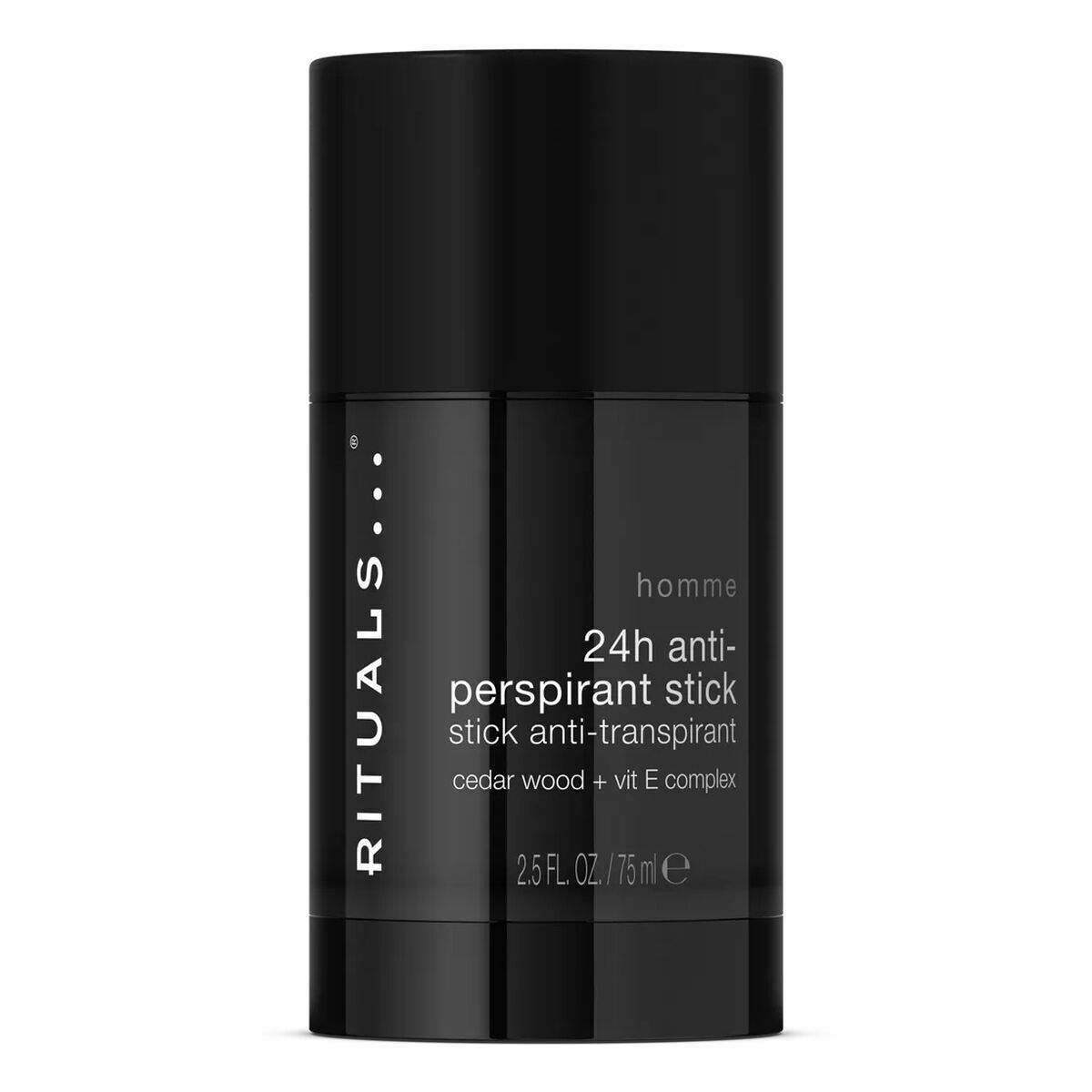 Déodorant Rituals Homme 75 ml, stick anti-transpirant 24h avec bois de cèdre et complexe de vitamine E.