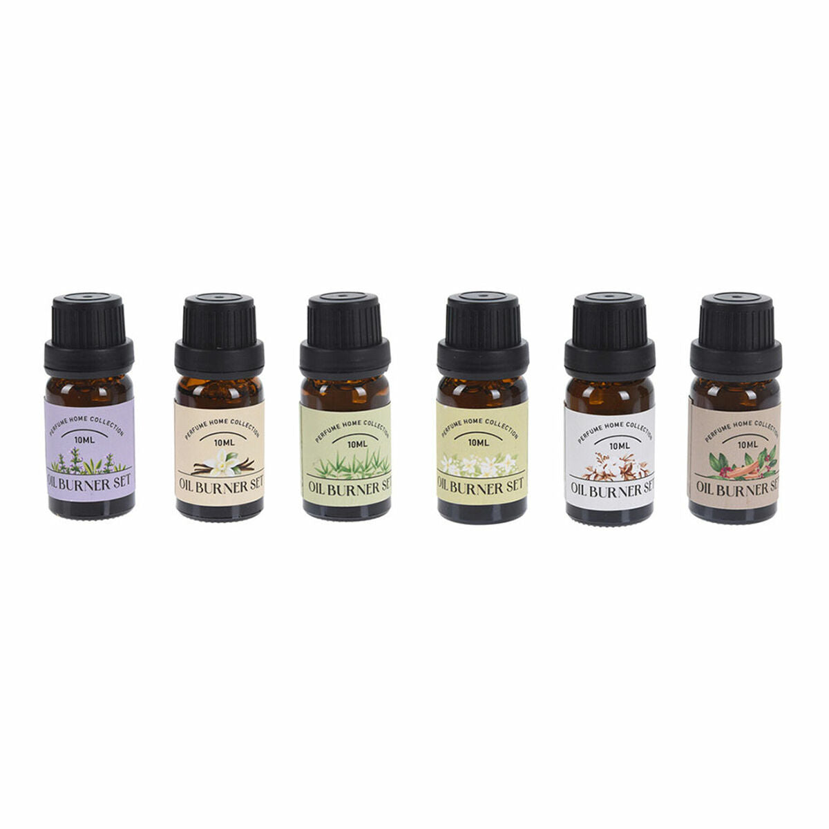 Huile essentielle en flacons, set pour brûleur d'huile, arômes variés, 10 ml chaque, idéal pour la diffusion et l'aromathérapie.