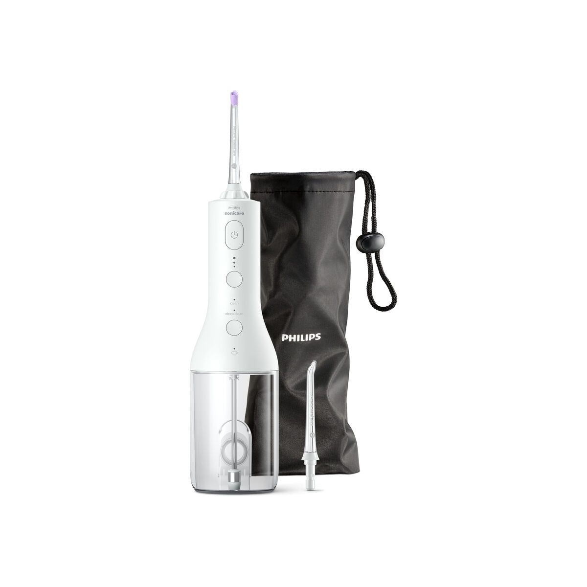 Brosse à dents électrique Philips HX3826/31 avec étui noir, idéale pour l'hygiène buccale, rechargeable et portable.