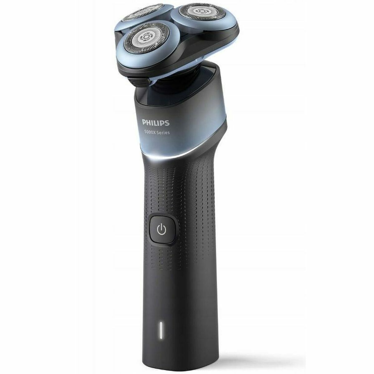 Philips X5006/00 electric shaver with three rotating heads, designed for wet and dry shaving, rechargeable, and washable.
