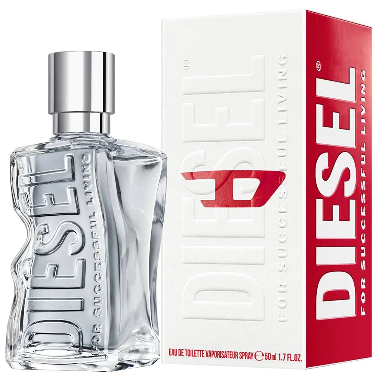 Parfum Homme Diesel D by Diesel EDT 50 ml with box showcasing unique design and branding.