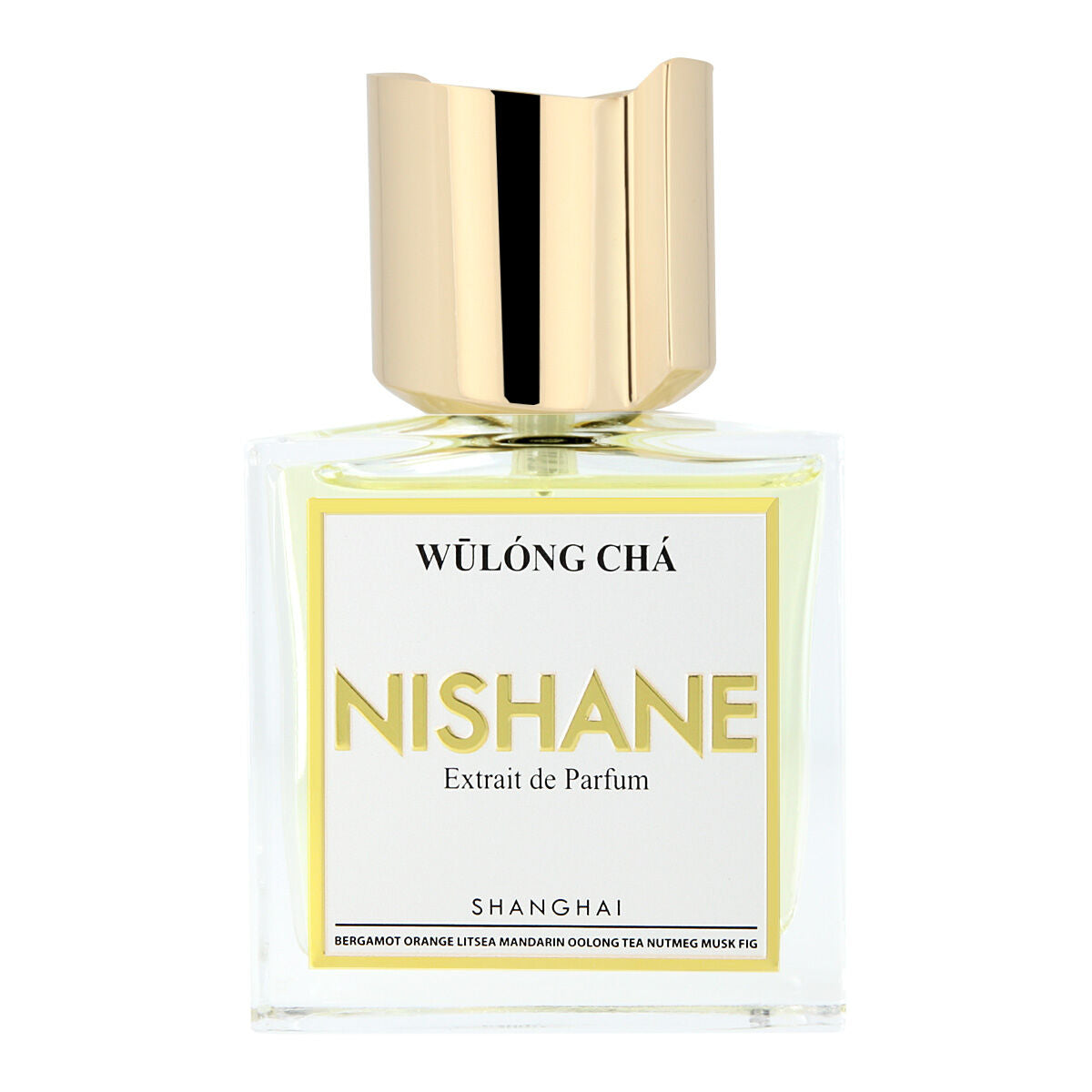 Parfum Unisexe Nishane Wulong Cha EDP 50 ml avec design élégant et flacon en verre, notes de thé et fruits.
