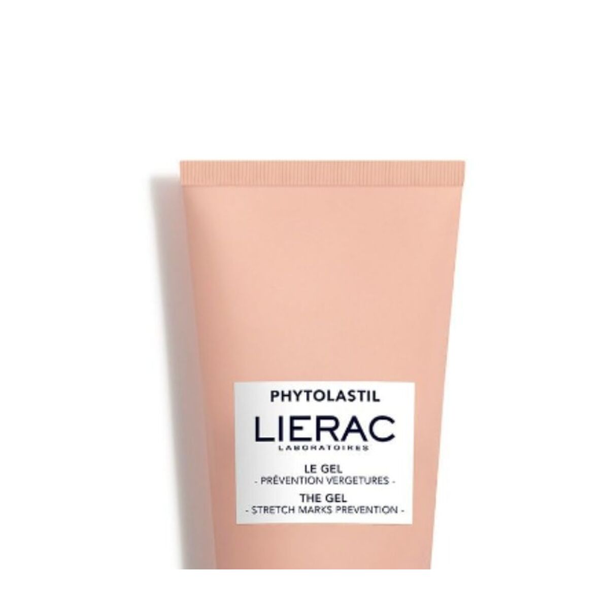 Lierac PHYTOLASTIL Gel anti-stretch mark lotion in a 200 ml tube, vegan and non-sticky.