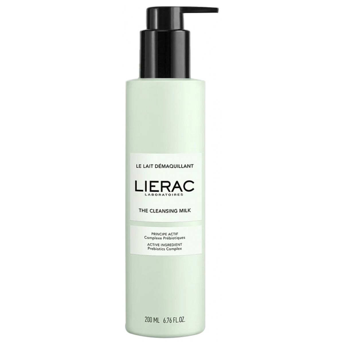 Lierac Micellar Cleansing Milk in a 200ml bottle, designed for effective makeup removal and skin care.