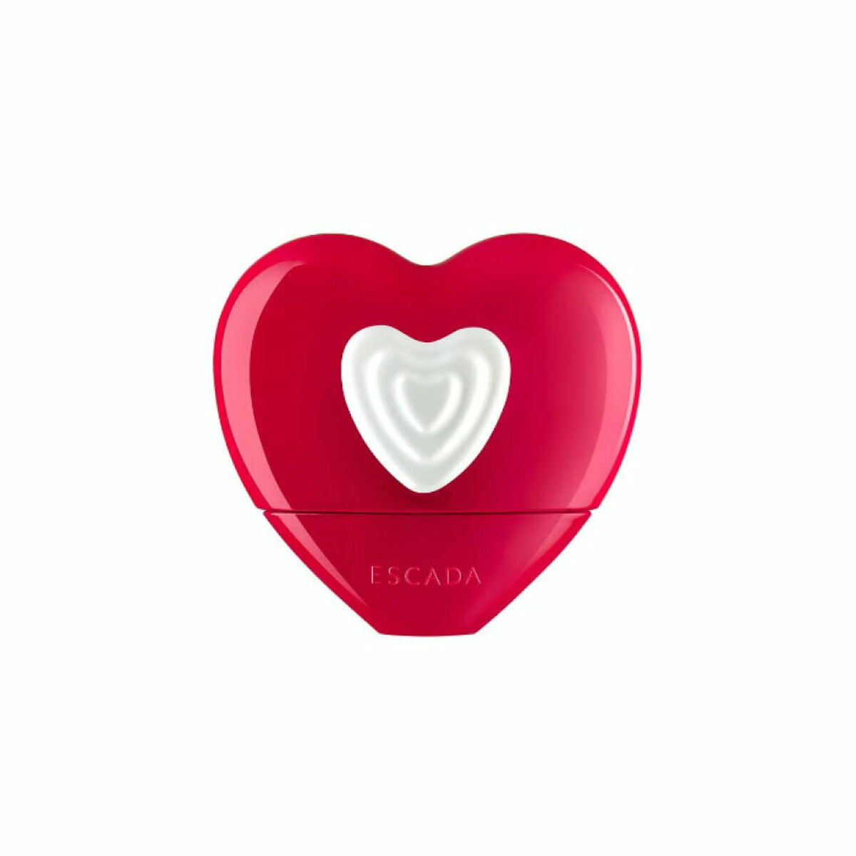 Parfum Femme Escada Show Me Love EDP 50 ml en flacon en forme de cœur rouge, édition limitée et 100 % authentique.