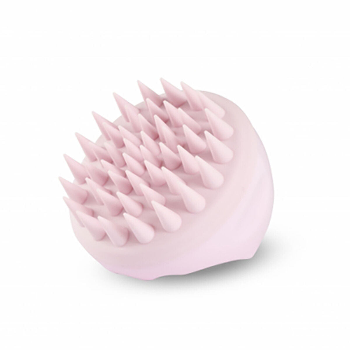 Brosse IDC Institute Shampoo Masseur Capillaire en rose, idéale pour un massage du cuir chevelu et soins capillaires.