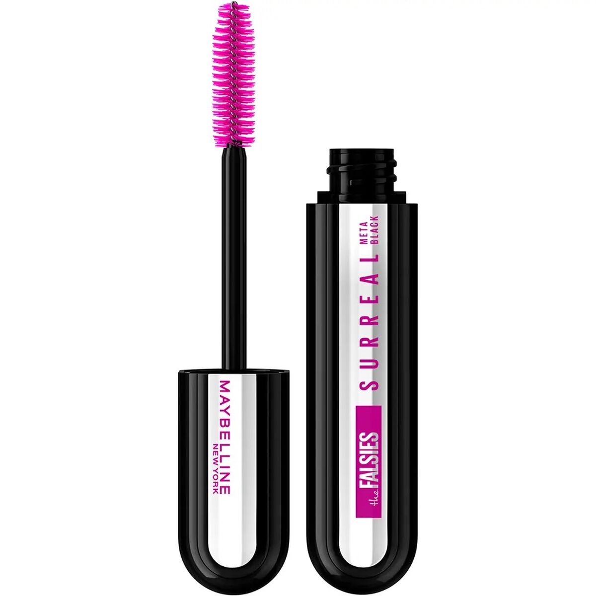 Mascara Maybelline The Falsies Surreal Meta black with volumizing brush, 10 ml, perfect for boosting lash appeal.
