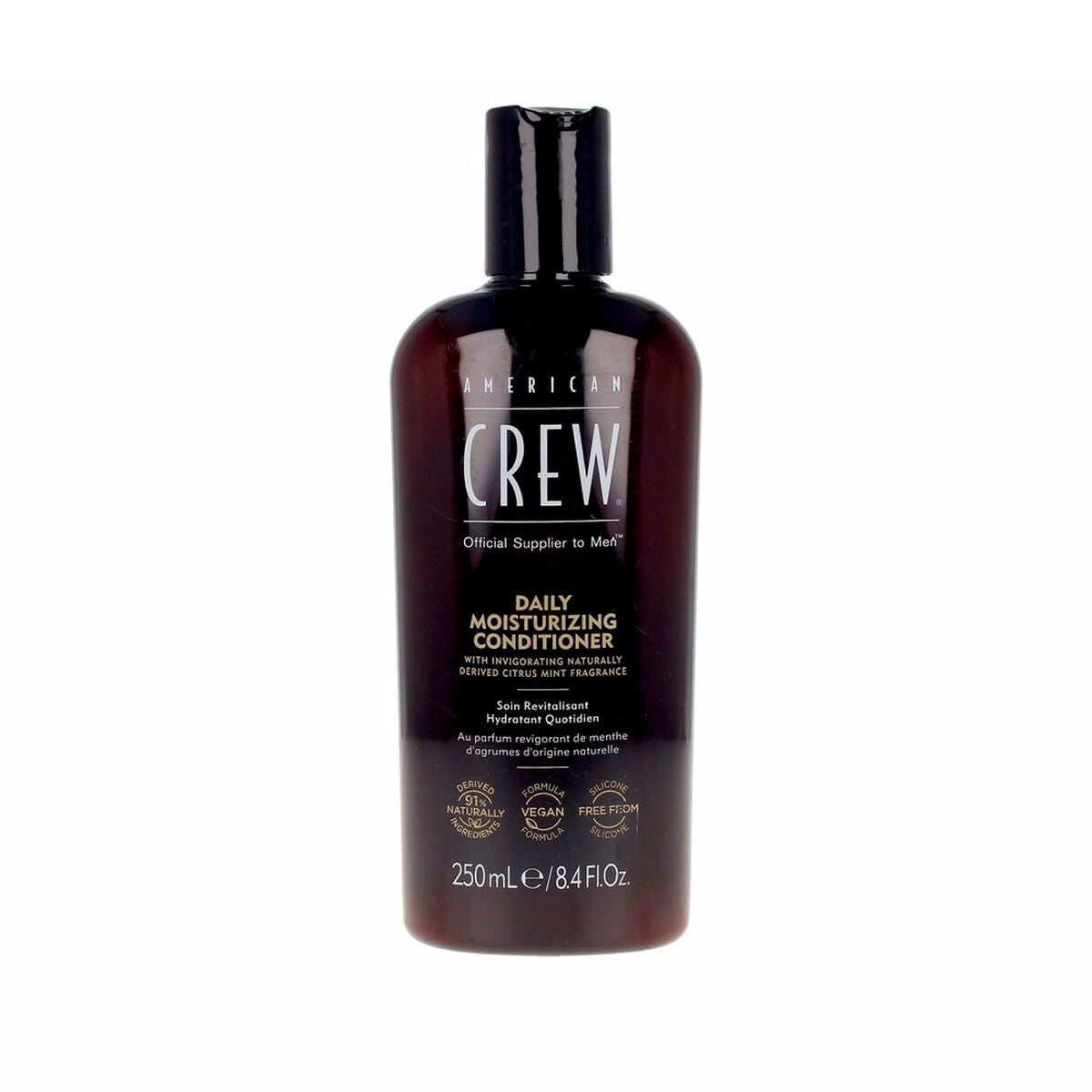 Daily Moisturizing Conditioner by American Crew, 250 ml bottle for enhancing men's hair care routines.