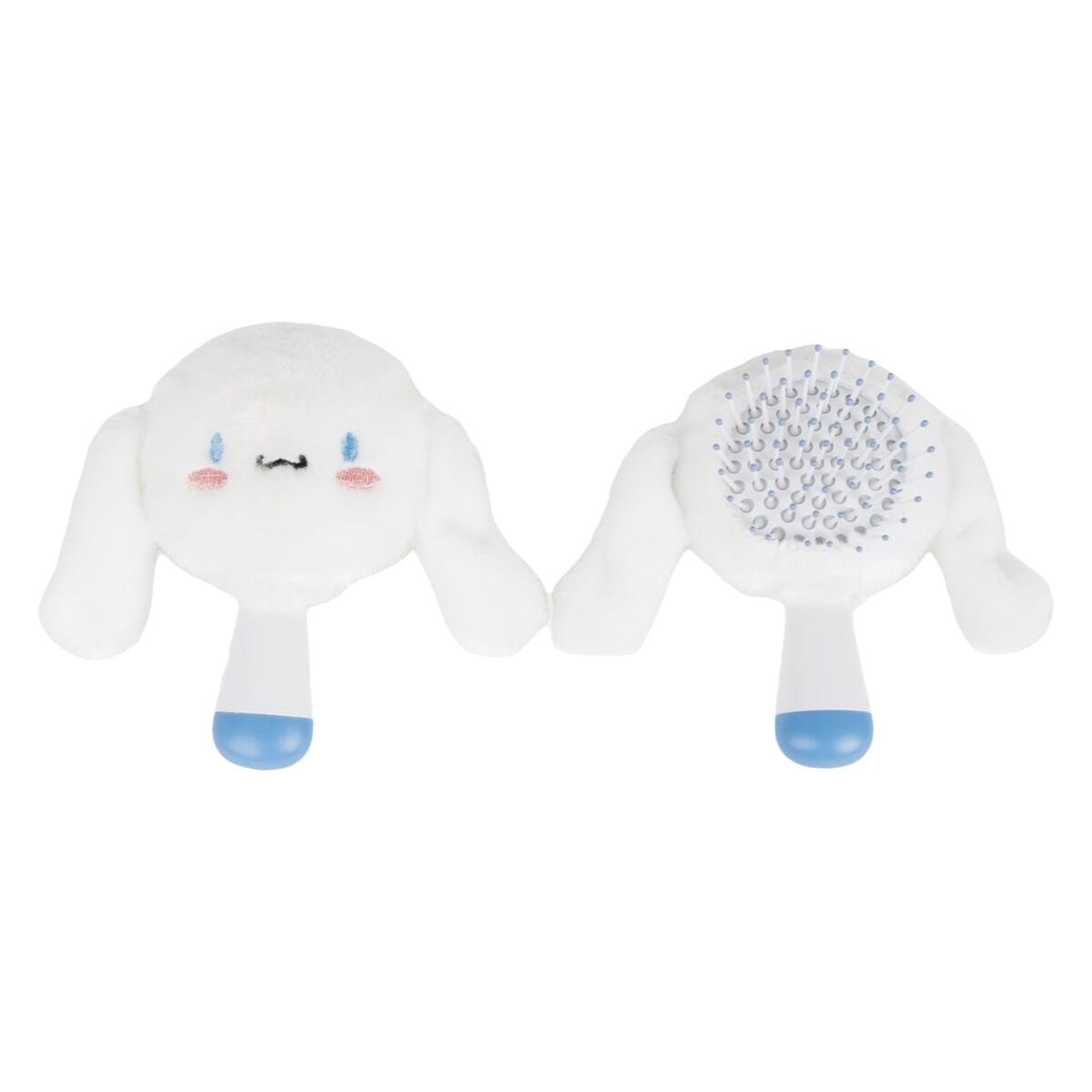 Brosse démêlante Hello Kitty bleue, conçue pour un soin doux des cheveux, avec un design ludique et adorable.