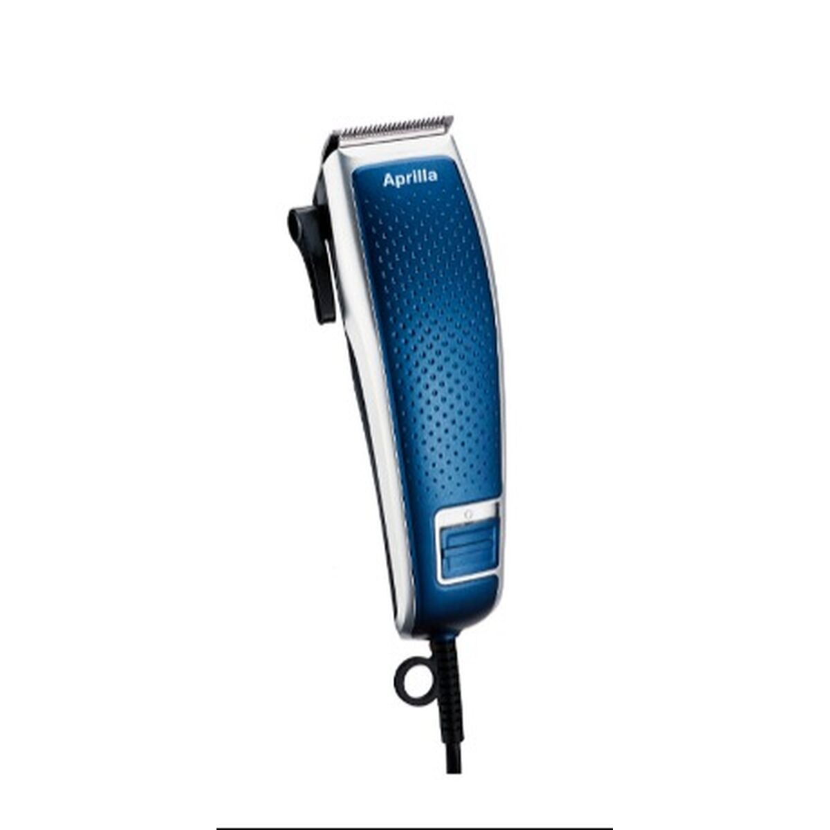 Tondeuse Aprilla Aprilla en bleu, 7W, avec câble, vendue par unités, idéale pour les nouvelles tendances de coiffure.