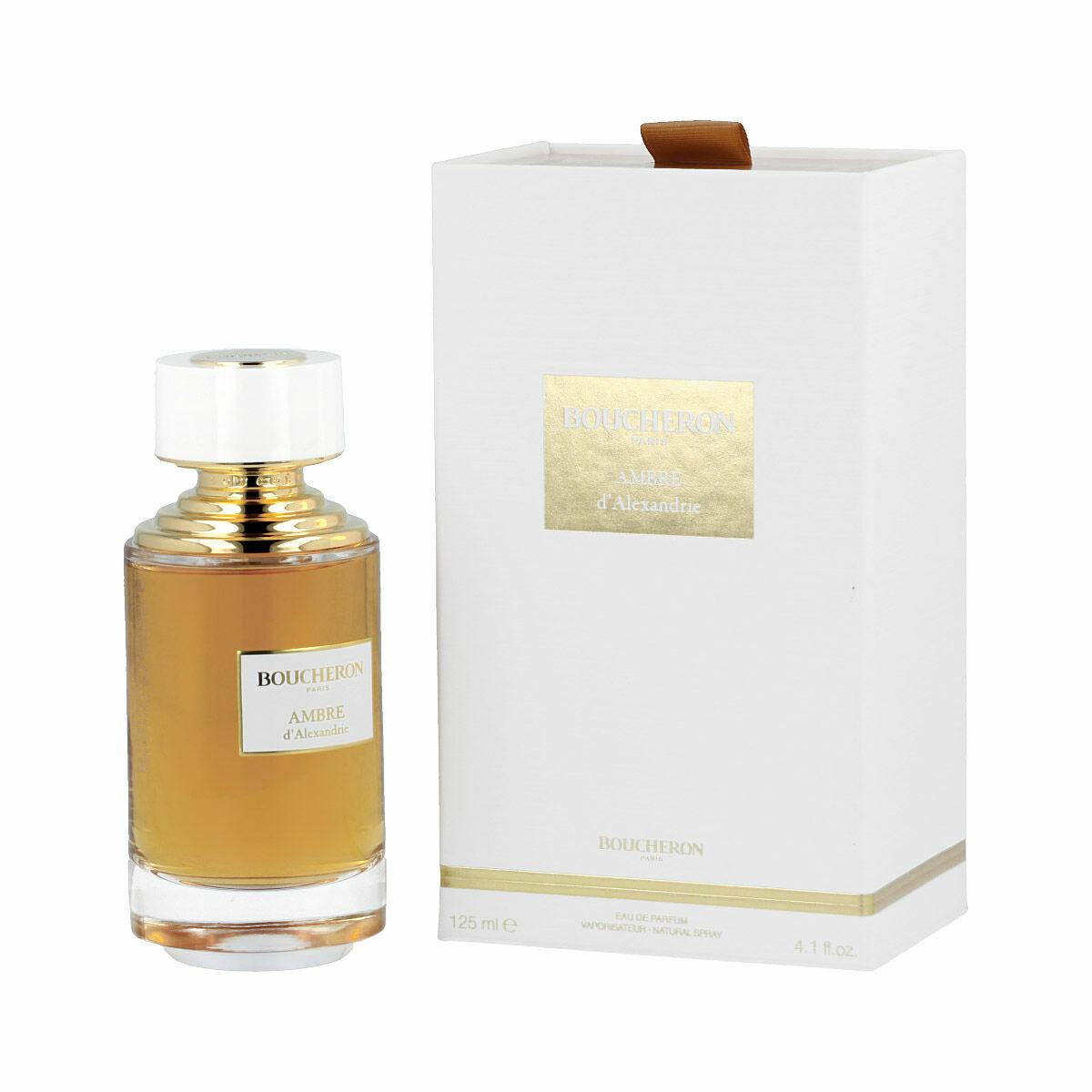 Parfum Unisexe Boucheron Ambre d’Alexandrie en flacon de 125 ml avec emballage élégant.