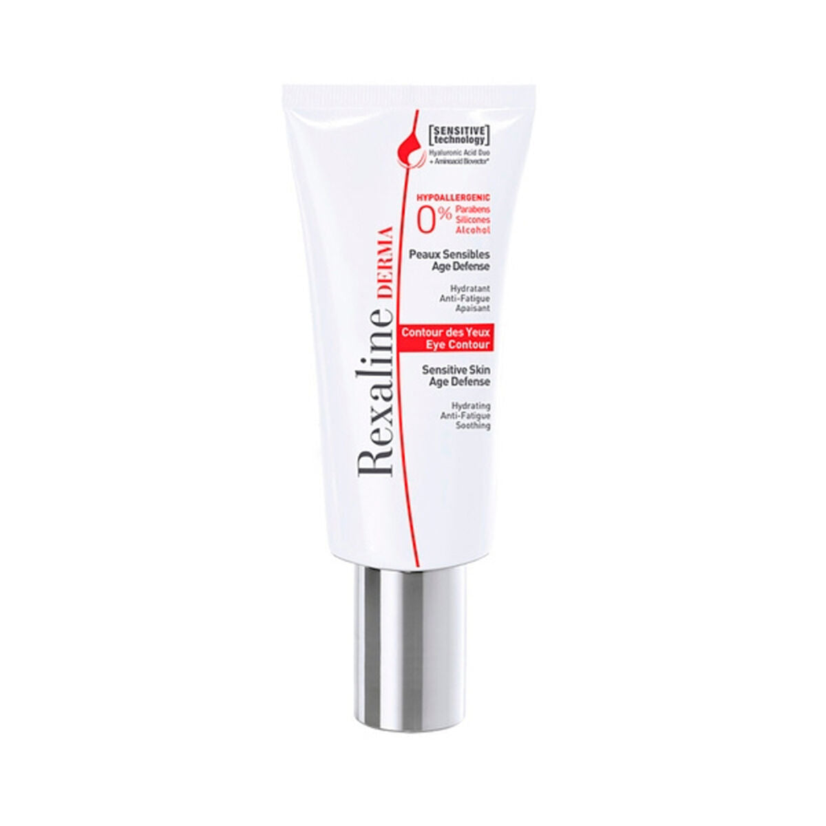 Contour des yeux Rexaline Repair, crème contour des yeux hypoallergénique, sans alcool, pour peau sensible.