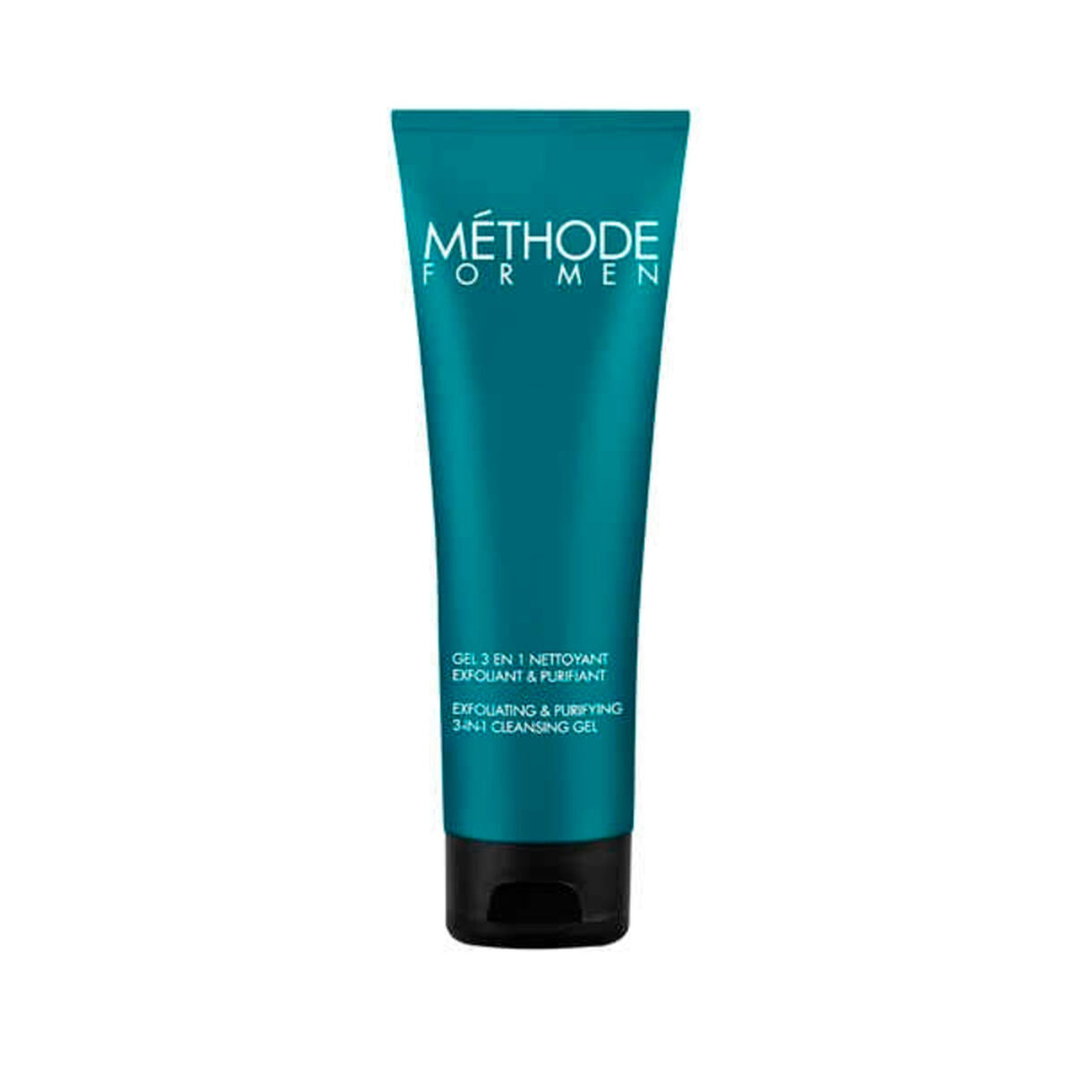 Gel Methode for Men by Jeanne Piaubert, 3-in-1 exfoliating and purifying cleansing gel, 125 ml.